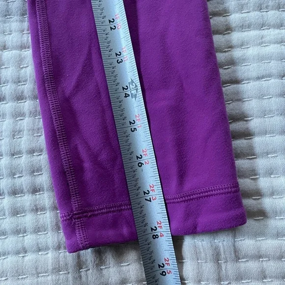 Lululemon athletica Vibrant Purple and Black Reversible Leggings - Picture 3 of 10